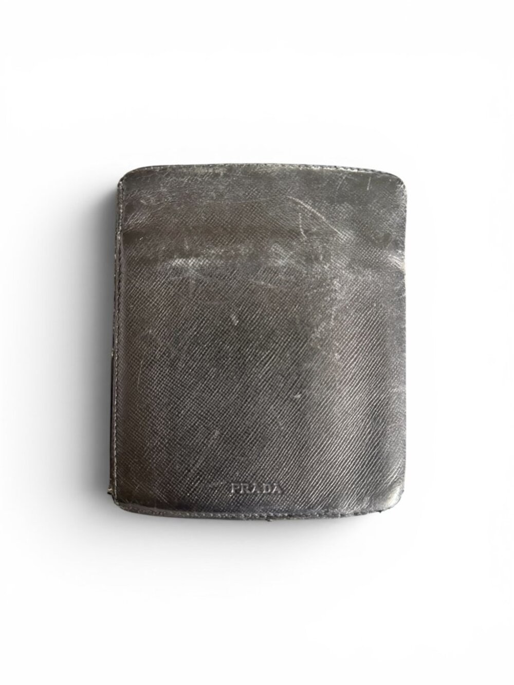 Prada black Saffiano leather wallet